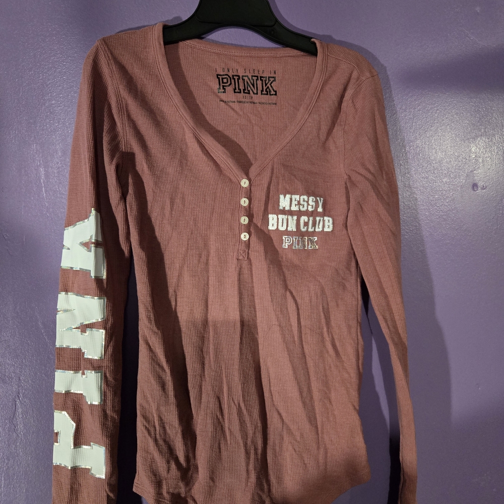 PINK Victoria's Secret Mauve Sleep Top